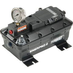 Enerpac - Power Hydraulic Pumps & Jacks Type: Air-Hydraulic Oil Capacity: 120 cu. in. - Caliber Tooling