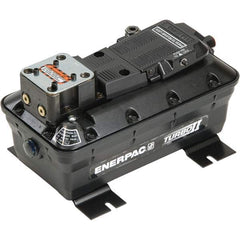 Enerpac - Power Hydraulic Pumps & Jacks Type: Air-Hydraulic Oil Capacity: 127 cu. In. - Caliber Tooling