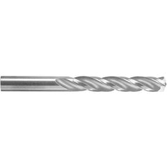 ‎Y Dia. x 0.404″ Shank × 2-7/8″ Flute Length × 4-1/2″ OAL, 5xD, 150°, TA, 3 Flute, External, Round Solid Carbide Drill - Exact Industrial Supply