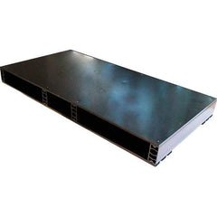 Custom Built Plastic Pallets - 24" Long x 48" & Wide x 4.4" High Plastic Pallet - 1,500 Lb Static Capacity, 500 Lb Dynamic Capacity, Black - Caliber Tooling