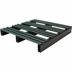 Custom Built Plastic Pallets - 30" Long x 30" & Wide x 4" High Plastic Pallet - 1,000 Lb Static Capacity, 250 Lb Dynamic Capacity, Black - Caliber Tooling