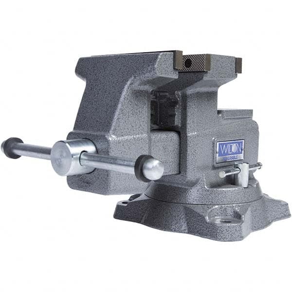 Wilton - Bench & Pipe Combination Vises Jaw Width (Inch): 5-1/2 Jaw Opening Capacity (Inch): 6-3/4 (Regular); 10-3/4 (Reversed) - Caliber Tooling