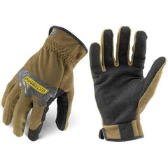 ironCLAD - Size 2XL (11) Synthetic Leather Work Gloves - For Mechanic's & Lifting, Uncoated, Slip-On Cuff, Full Fingered, Coyote, Paired - Caliber Tooling