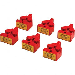 Brady - Pack of 6 Multi-Pole Circuit Breaker Lockouts - Caliber Tooling