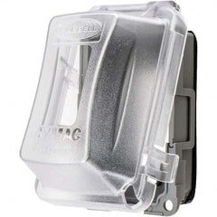 Hubbell Wiring Device-Kellems - Weatherproof Box Covers Cover Shape: Rectangle Number of Holes in Outlet: 1 - Caliber Tooling