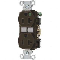 Hubbell Wiring Device-Kellems - 125V 20A NEMA 6-20R Hospital Grade White Straight Blade Duplex Receptacle - Caliber Tooling