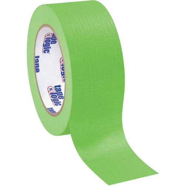 Tape Logic - Pack of (12), 60 Yd Rolls 2" Light Green Crepe Paper Masking Tape - Caliber Tooling