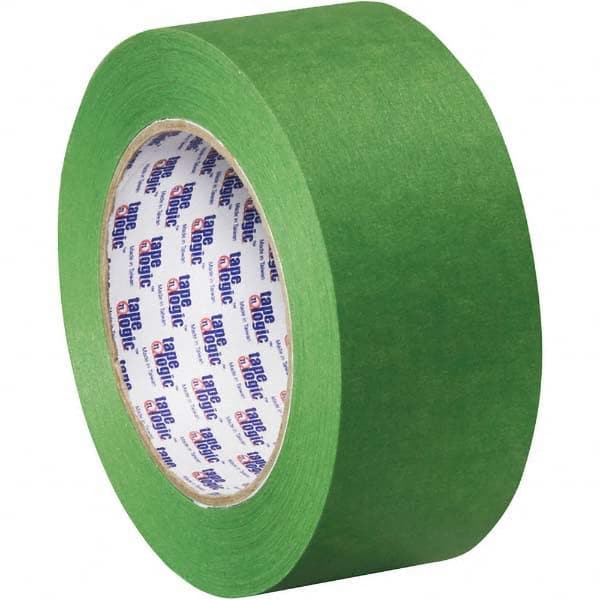 Tape Logic - Pack of (24), 60 Yd Rolls 2" Green Crepe Paper Painter's Tape - Caliber Tooling