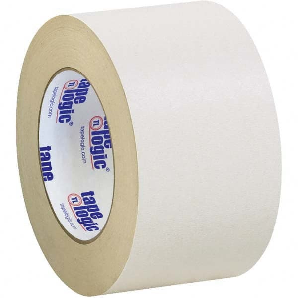 Tape Logic - Pack of (3), 36 Yd Rolls 3" Tan Crepe Paper Masking Tape - Caliber Tooling