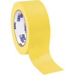 Tape Logic - Pack of (12), 60 Yd Rolls 2" Yellow Crepe Paper Masking Tape - Caliber Tooling