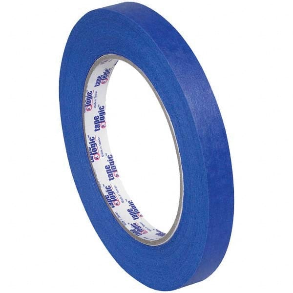 Tape Logic - Pack of (12), 60 Yd Rolls 1/2" Blue Crepe Paper Painter's Tape - Caliber Tooling