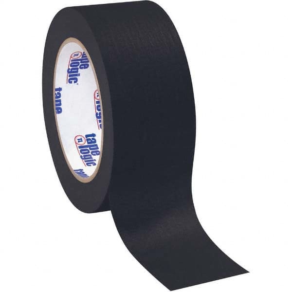 Tape Logic - Pack of (12), 60 Yd Rolls 2" Black Crepe Paper Masking Tape - Caliber Tooling