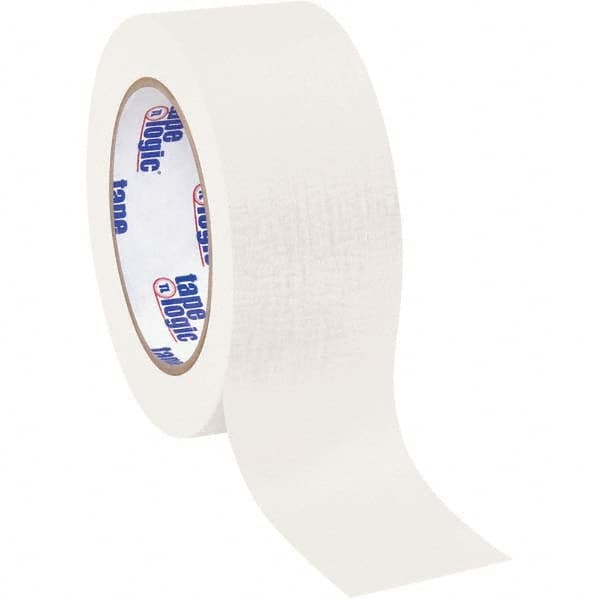 Tape Logic - Pack of (12), 60 Yd Rolls 2" White Crepe Paper Masking Tape - Caliber Tooling