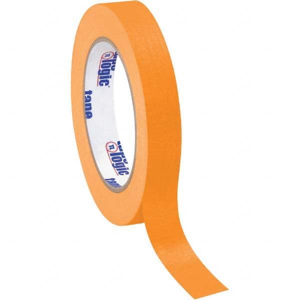 Tape Logic - Pack of (12), 60 Yd Rolls 3/4" Orange Crepe Paper Masking Tape - Caliber Tooling