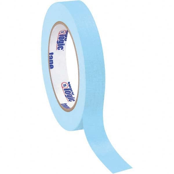 Tape Logic - Pack of (12), 60 Yd Rolls 3/4" Light Blue Crepe Paper Masking Tape - Caliber Tooling