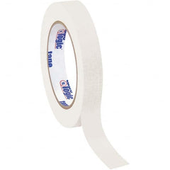 Tape Logic - Pack of (12), 60 Yd Rolls 3/4" White Crepe Paper Masking Tape - Caliber Tooling