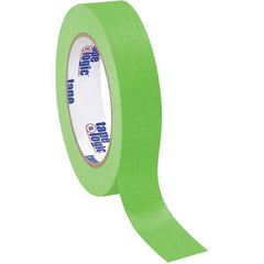 Tape Logic - Pack of (12),60 Yd Rolls 1" Light Green Crepe Paper Masking Tape - Caliber Tooling