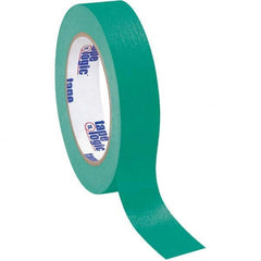 Tape Logic - Pack of (12), 60 Yd Rolls 1" Dark Green Crepe Paper Masking Tape - Caliber Tooling