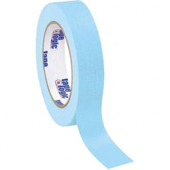 Tape Logic - Pack of (12), 60 Yd Rolls 1" Light Blue Crepe Paper Masking Tape - Caliber Tooling