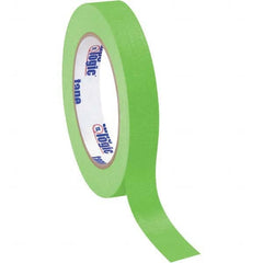 Tape Logic - Pack of (12), 60 Yd Rolls 3/4" Light Green Crepe Paper Masking Tape - Caliber Tooling