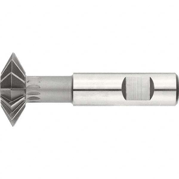 Keo - 2-1/4° 2-1/4" Cut Diam, 1/2" Cut Width, 3/4" Shank, High Speed Steel Double-Angle Cutter - Exact Industrial Supply