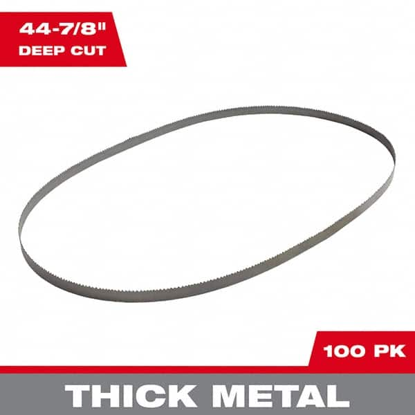 Milwaukee Tool - 44-7/8" x 1/2" x 0.02" 10-14 TPI Bi-Metal Portable Band Saw Blade - Caliber Tooling