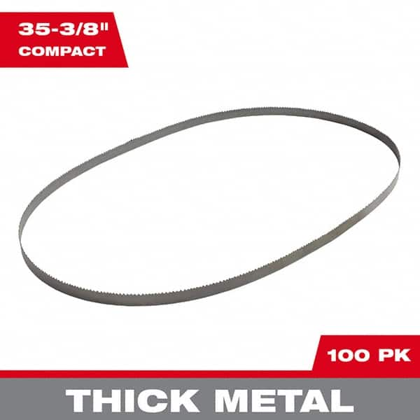 Milwaukee Tool - 35-3/8" x 1/2" x 0.02" 10 TPI Bi-Metal Portable Band Saw Blade - Caliber Tooling