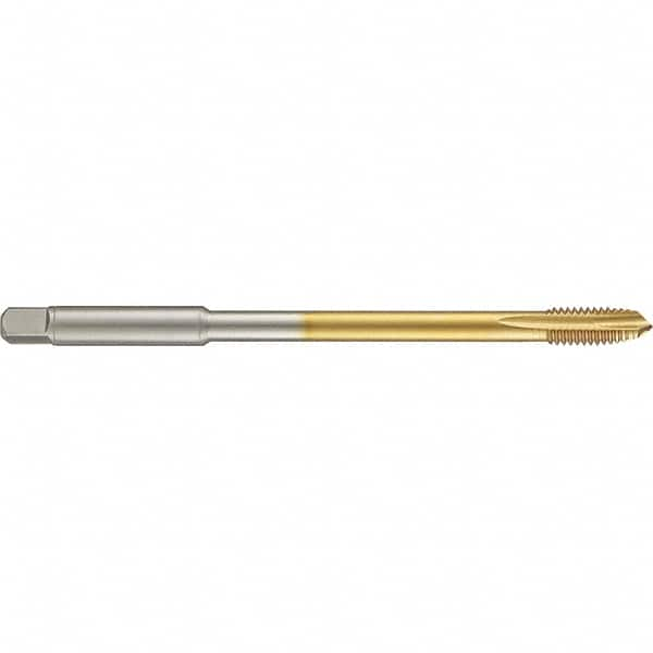 Guhring - 3/4-16 UNF 4 Flute 2B Plug Spiral Point Tap - High Speed Steel, TiN Finish, 6" OAL, Right Hand Thread, H5/H6, Series 4286 - Exact Industrial Supply