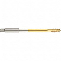 Guhring - 3/4-16 UNF 4 Flute 2B Plug Spiral Point Tap - High Speed Steel, TiN Finish, 6" OAL, Right Hand Thread, H5/H6, Series 4286 - Exact Industrial Supply