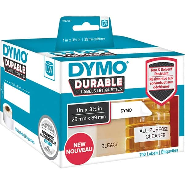 Dymo - Labels, Ribbons & Tapes Type: Shelving Labels Color: White - Caliber Tooling