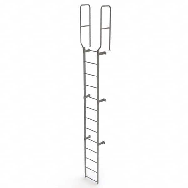 TRI-ARC - Rolling & Wall Mounted Ladders & Platforms Type: Fixed Ladder Style: Safety Cage - Caliber Tooling