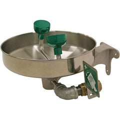 Haws - 15" Wide, Wall Mount, Stainless Steel Bowl, Eyewash Station - 5 GPM Flow Rate - Caliber Tooling