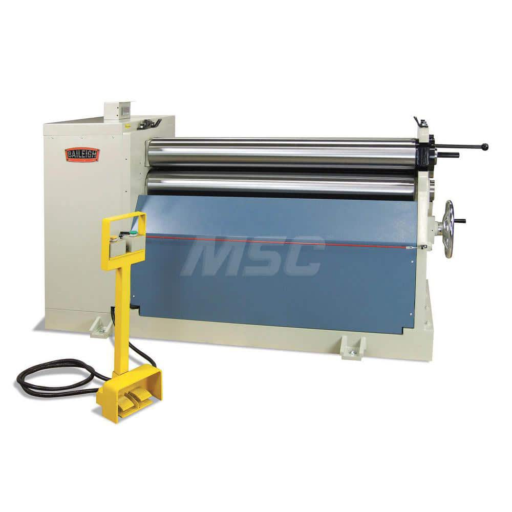 Slip Rolls; Machine Type: Floor; Power Type: Hydraulic; Maximum Forming Width (Inch): 61; Maximum Mild Steel Capacity (Decimal Inch): 0.2500; Maximum Mild Steel Capacity (Gauge): 3; Minimum Forming Radius (Inch): 10-1/2; Phase: 3; Horsepower (HP): 5; Volt