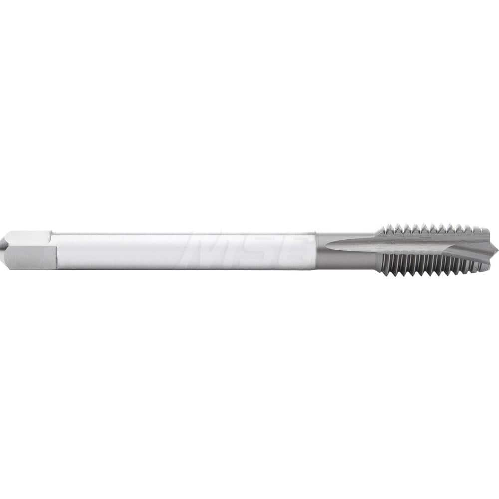 Spiral Point Tap: 8-32, UNC, 3 Flutes, 4-5 P, 3B, HSS-E, GLT-1 Finish 2.48″ OAL, Left Hand, X, Series Rekord B