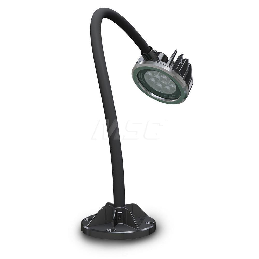 Machine Lights; Machine Light Style: Spot with Gooseneck; Lamp Technology: LED; Voltage: 100 to 240 V; Wattage: 20; Overall Length (Decimal Inch): 30.0000; Mount Type: Magnetic; Lens Material: Tempered Glass; Reach Length (Inch): 27; Arm Length (Decimal I