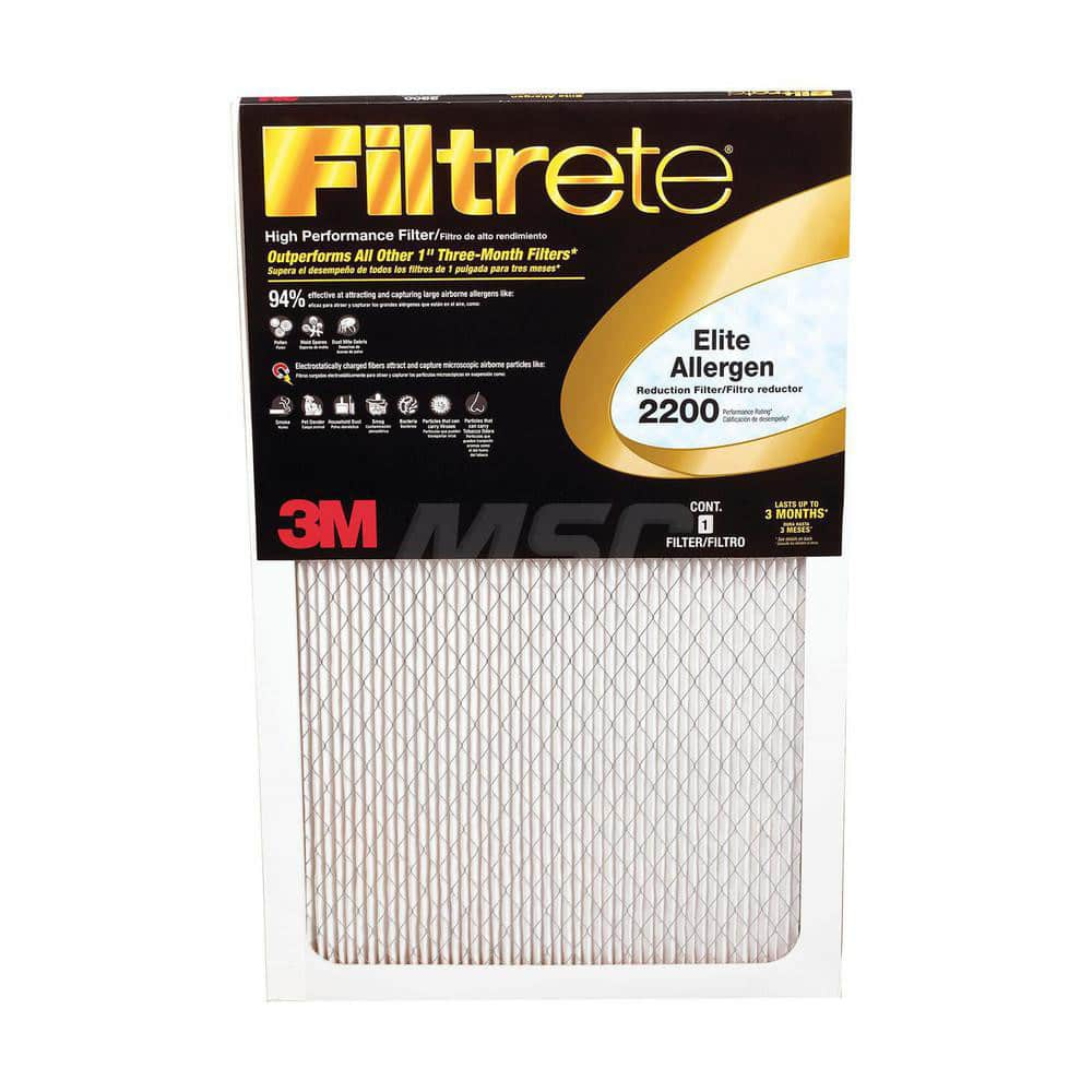 Pleated Air Filter: 20 x 30 x 1″, MERV 13, 96% Efficiency Polypropylene