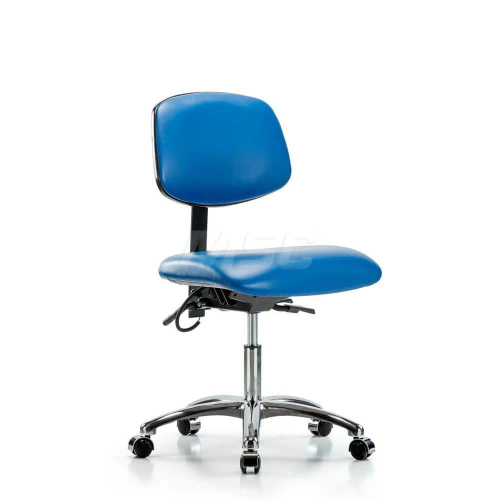 Task Chair: ESD Vinyl, Blue