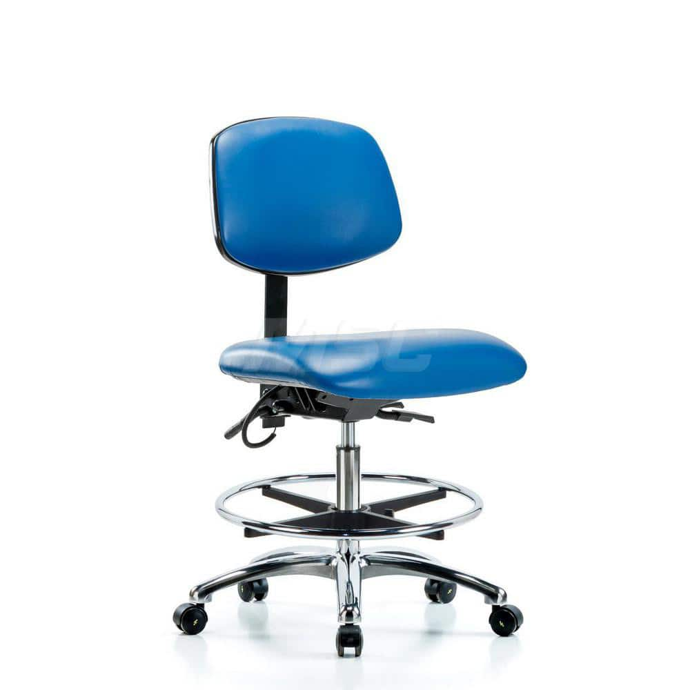 Task Chair: ESD Vinyl, Blue