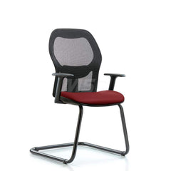 Guest & Lobby Chairs & Sofas; Type: Guest; Base Type: Sled Base; Width (Inch): 24-1/2; Depth (Inch): 19; Seat Material: Vinyl; Frame Color: Black; Color: Borscht; Overall Height (Inch): 39-1/2