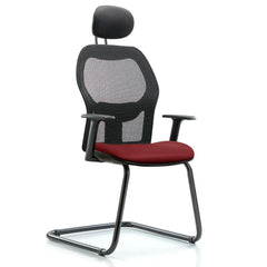 Guest & Lobby Chairs & Sofas; Type: Guest; Base Type: Sled Base; Width (Inch): 24-1/2; Depth (Inch): 19; Seat Material: Vinyl; Frame Color: Black; Color: Borscht; Overall Height (Inch): 39-1/2