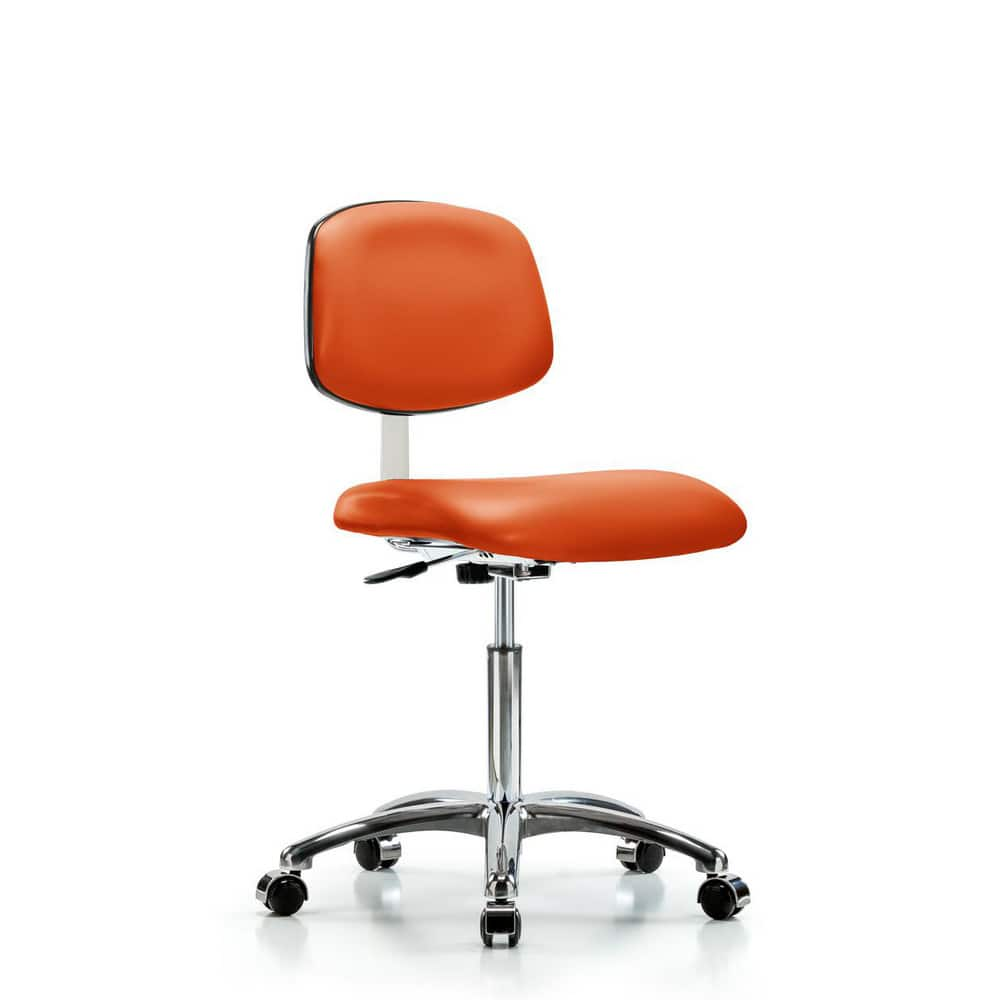 Task Chair: Vinyl, Orange Kist