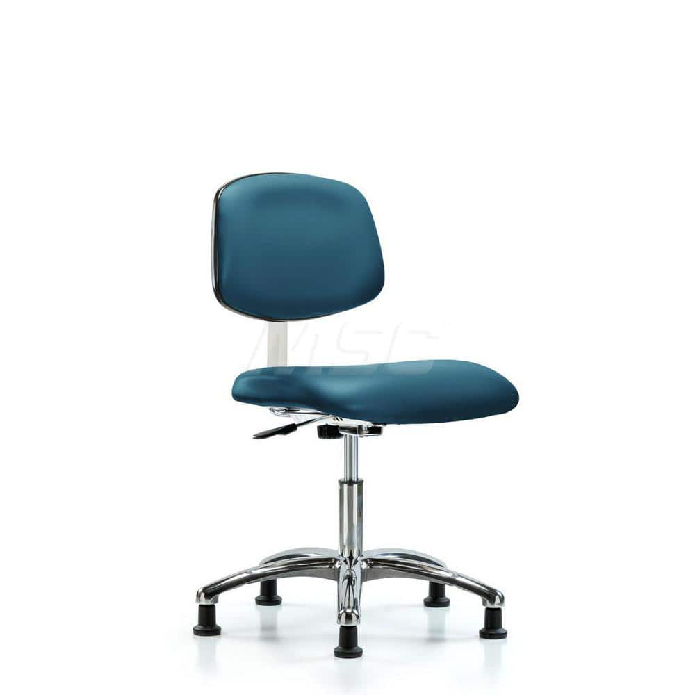 Task Chair: Vinyl, Marine Blue