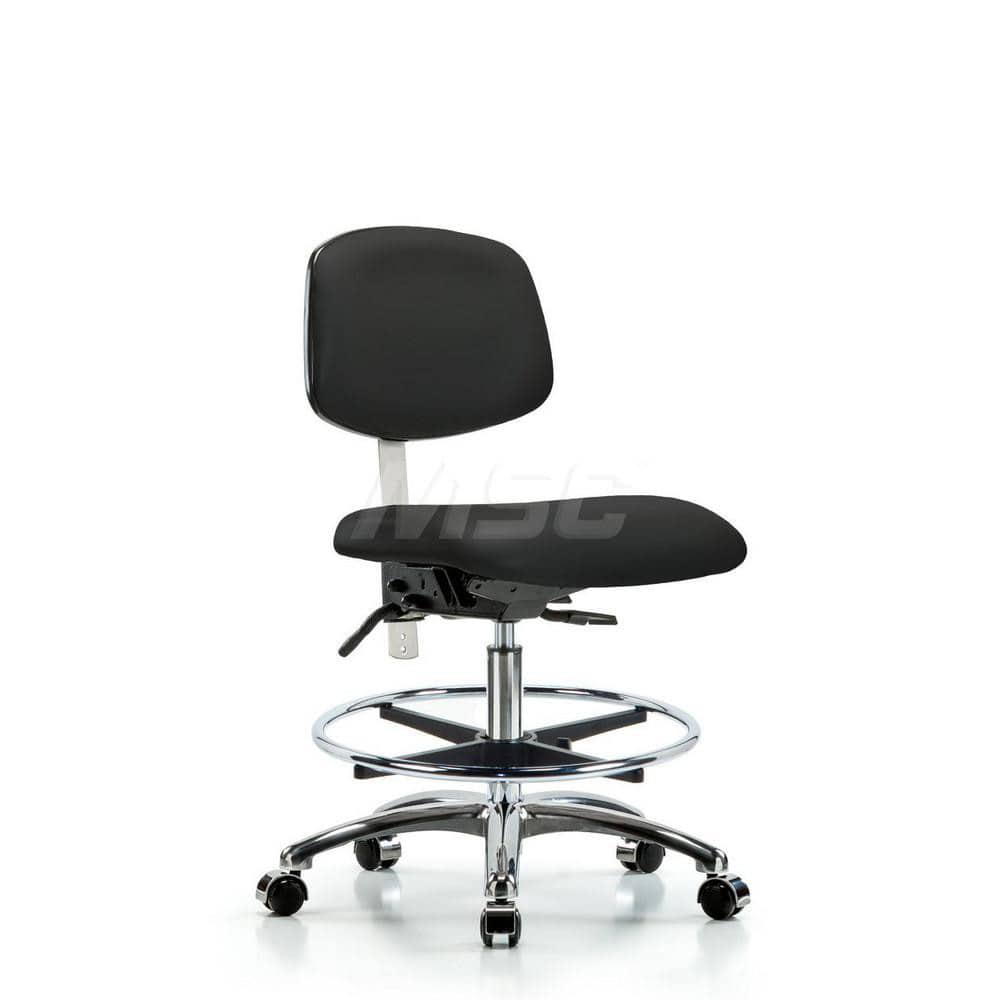 Task Chair: Vinyl, Black