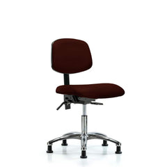 Task Chair: Vinyl, Burgundy