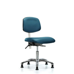 Task Chair: Vinyl, Marine Blue