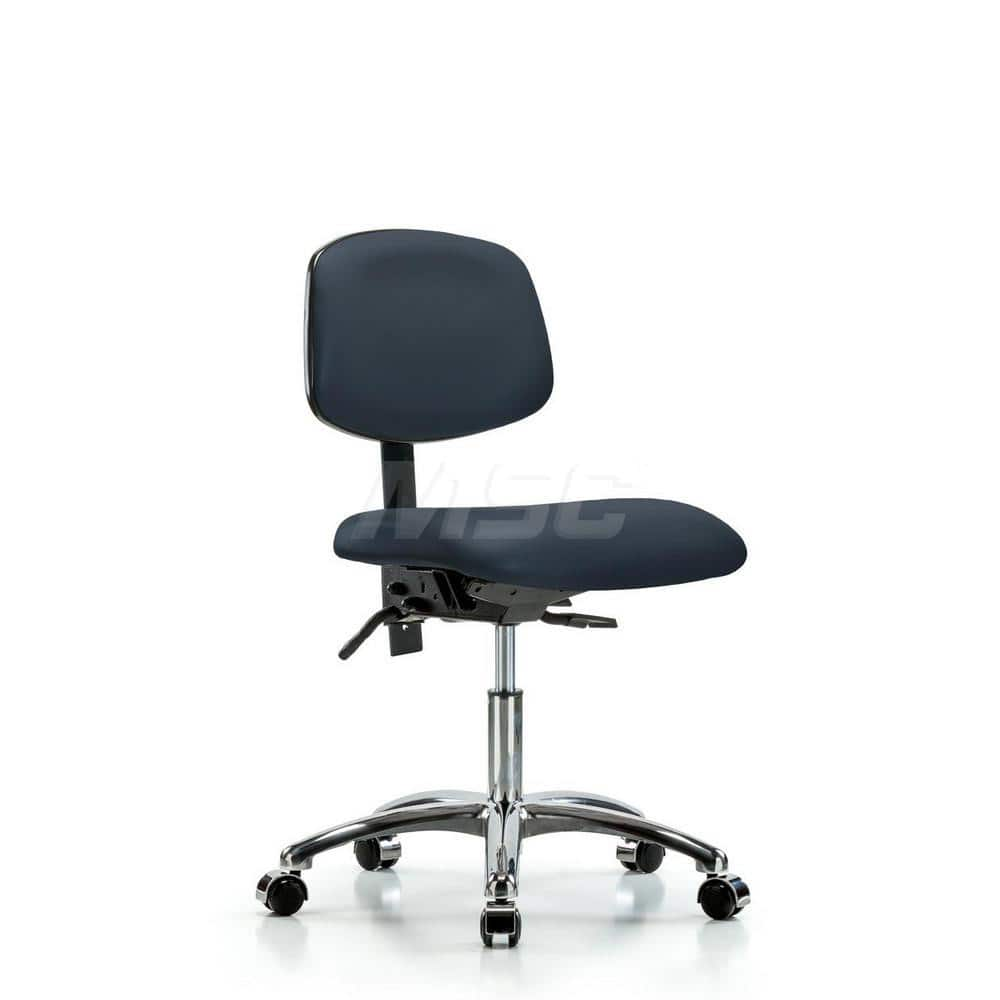 Task Chair: Vinyl, Imperial Blue