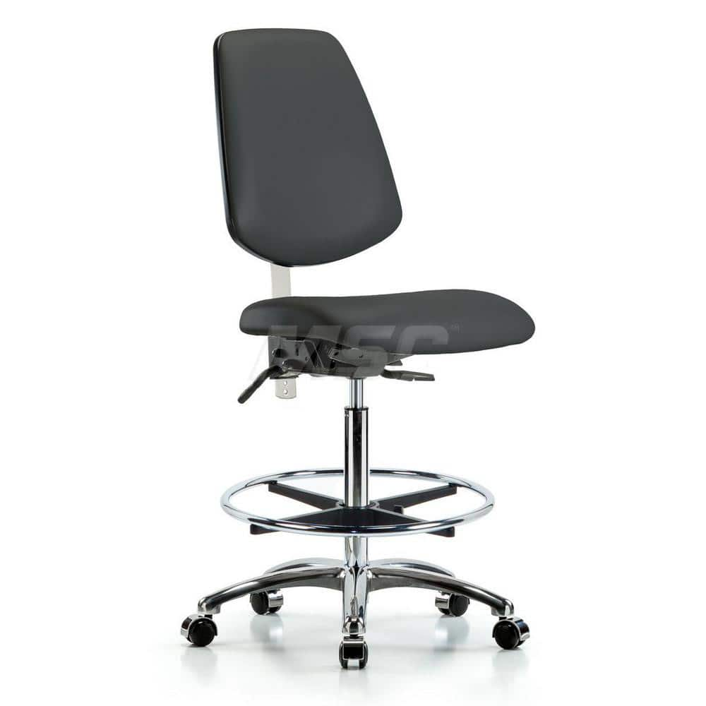 Task Chair: Vinyl, Charcoal