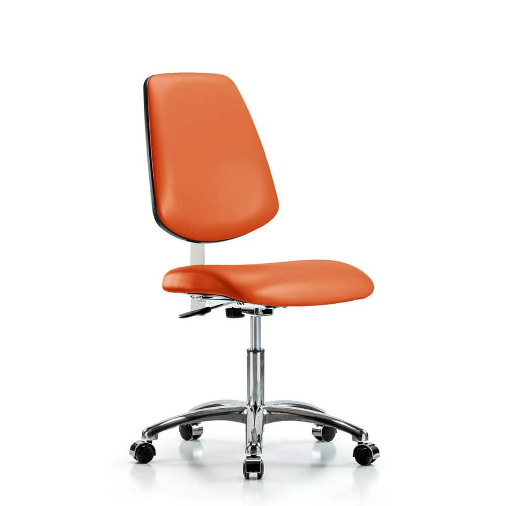 Task Chair: Vinyl, Orange Kist