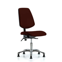 Task Chair: Vinyl, Burgundy