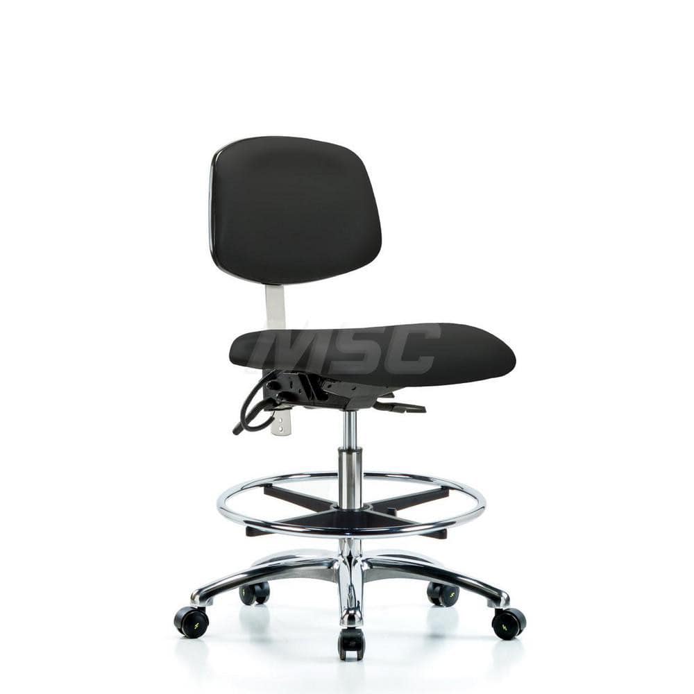 Task Chair: ESD Vinyl, Black